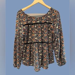 Knox Rose Multicolor Floral Blouse